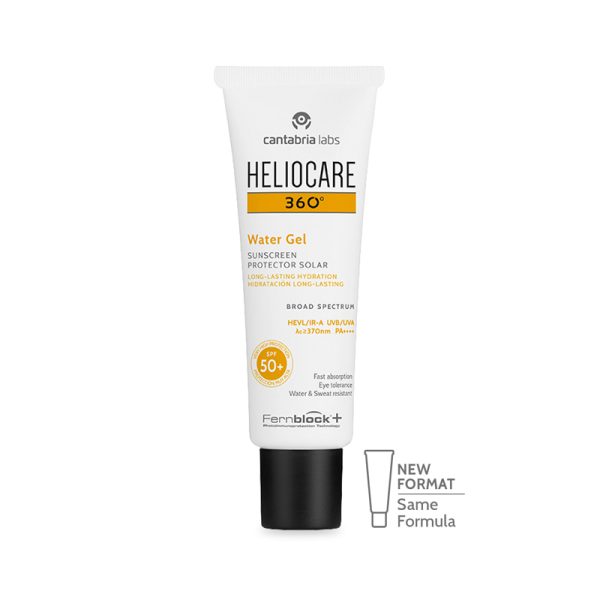 Kem chống nắng phổ rộng, không bết dính Heliocare 360º Water Gel SPF 50+