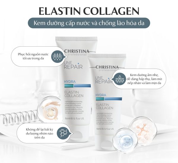 Kem dưỡng ẩm sâu và chống lão hóa da Christina Line Repair Hydra Elastin Collagen - Hình ảnh 2