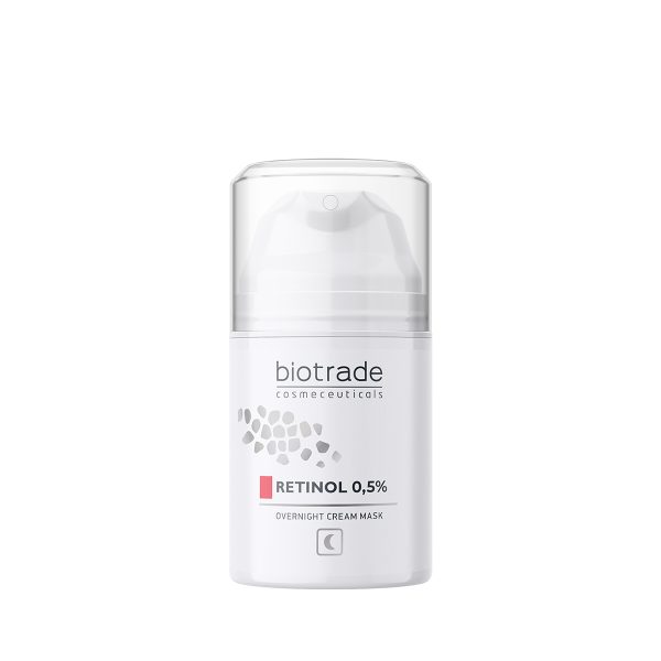 Mặt nạ dưỡng da mềm mịn, căng bóng Biotrade Retinol 0,5% Overnight Cream Mask
