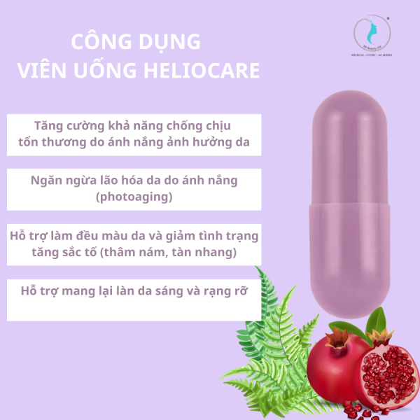 Viên uống giảm sạm nám, trắng sáng da Heliocare Pure White Radiance Max - Hình ảnh 3