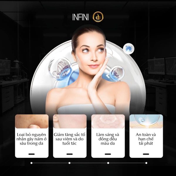 Cocktail điều trị nám, giảm sắc tố và sáng đều da Infini Premium Meso W WhiteningMax - Hình ảnh 3