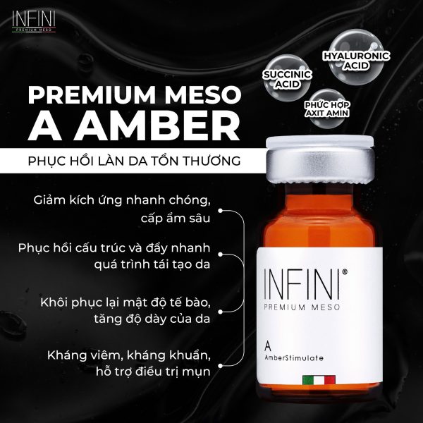 Tinh chất phục hồi, tái tạo da tổn thương Infini Premium Meso A Amber Stimulate - Hình ảnh 2