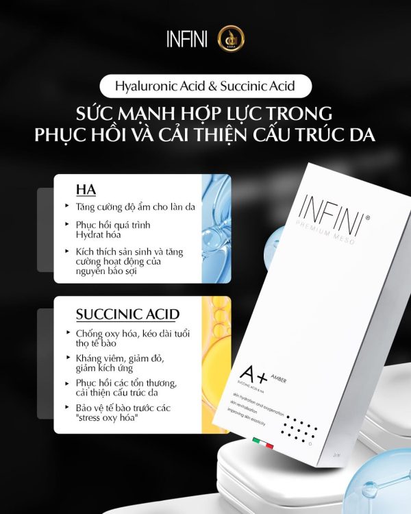 Tinh chất BAP tái tạo, phục hồi da săn chắc trẻ khỏe Infini A+ Amber Booster - Hình ảnh 3