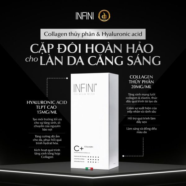 Tinh chất trẻ hóa da đa tầng, hỗ trợ trị sẹo Infini C+ Collagen Booster - Hình ảnh 3