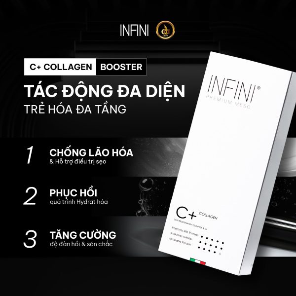 Tinh chất trẻ hóa da đa tầng, hỗ trợ trị sẹo Infini C+ Collagen Booster - Hình ảnh 2
