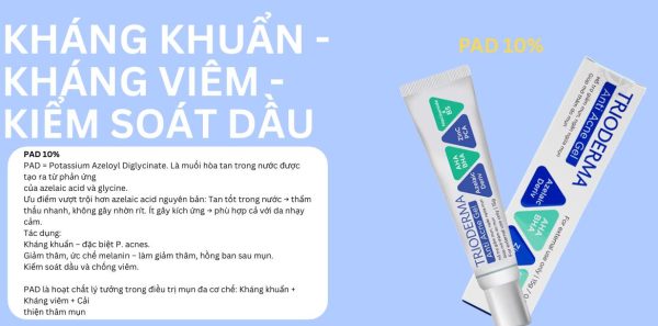 Gel bôi giảm mụn, kháng viêm, mờ thâm Trioderma Anti Acne Gel - Hình ảnh 8