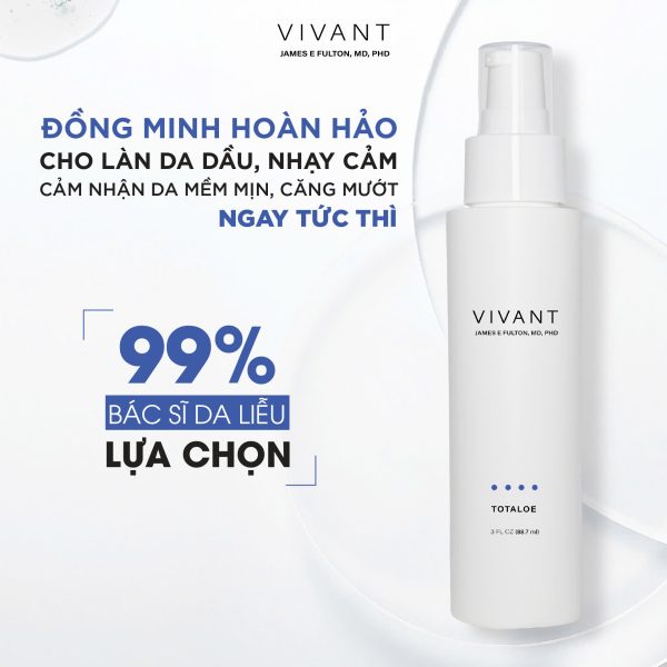 Gel dưỡng làm dịu, phục hồi cho da dầu nhạy cảm Vivant Totaloe Calming And Hydrating  - Hình ảnh 5