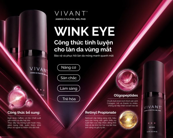 Kem dưỡng giảm thâm và bọng mắt Vivant Wink Eye Rejuvenation Cream - Hình ảnh 2