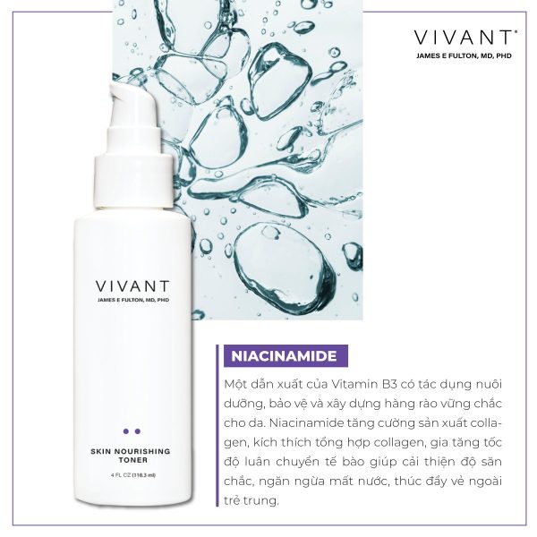 Nước cân bằng dịu nhẹ, hỗ trợ điều trị da mụn Vivant Skin Nourishing Toner - Hình ảnh 6