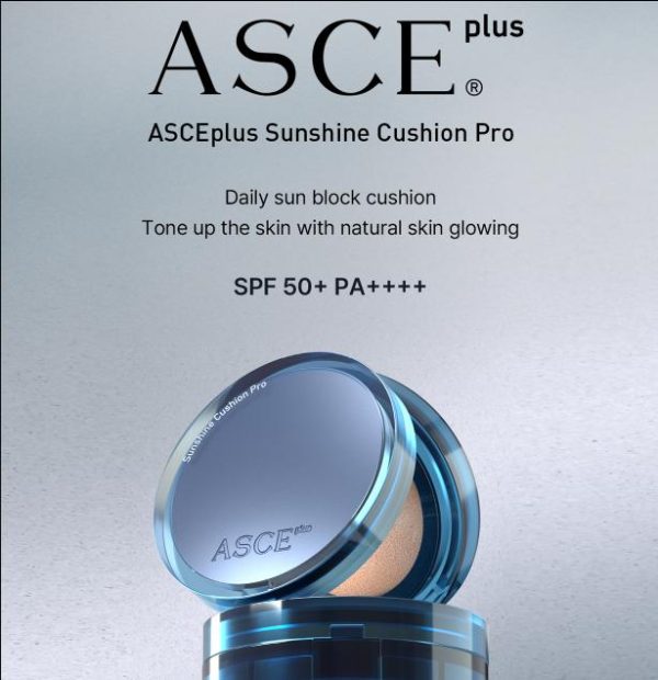 Phấn nước trang điểm chống nắng SPF 50+ Exocobio Asce Plus Sunshine Cushion Pro - Hình ảnh 2