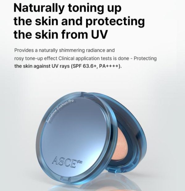 Phấn nước trang điểm chống nắng SPF 50+ Exocobio Asce Plus Sunshine Cushion Pro - Hình ảnh 9
