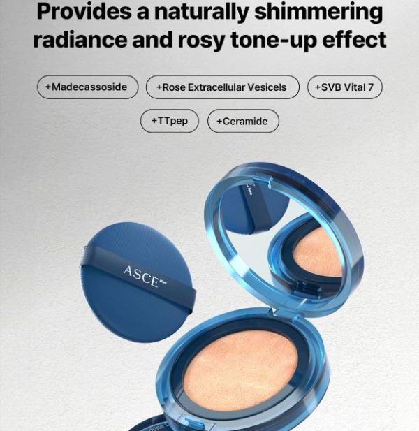 Phấn nước trang điểm chống nắng SPF 50+ Exocobio Asce Plus Sunshine Cushion Pro - Hình ảnh 4