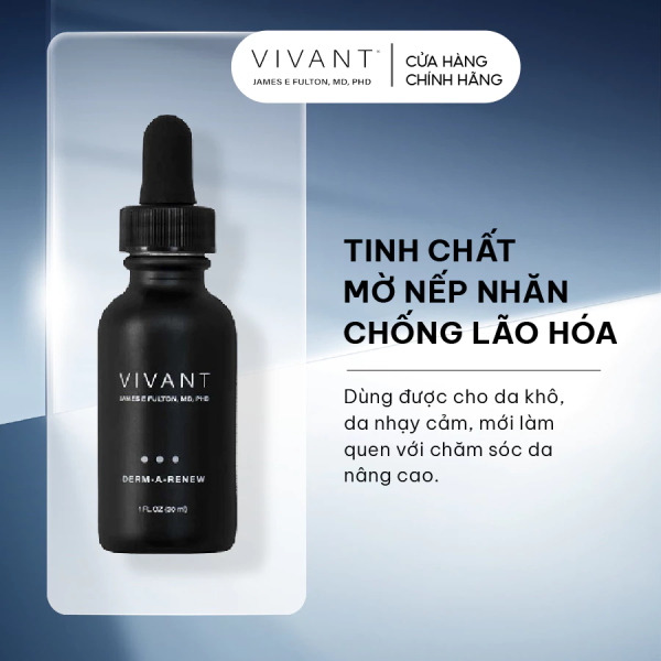 Serum trẻ hóa tái tạo làn da sáng mịn Vivant Derm-A-Renew - Hình ảnh 3