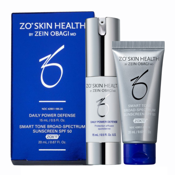 Set kem phục hồi và bảo vệ da ZO® Skin Health Sun Smart Duo: Daily Power Defense 15 ml + Smart Tone SPF 50 20 ml
