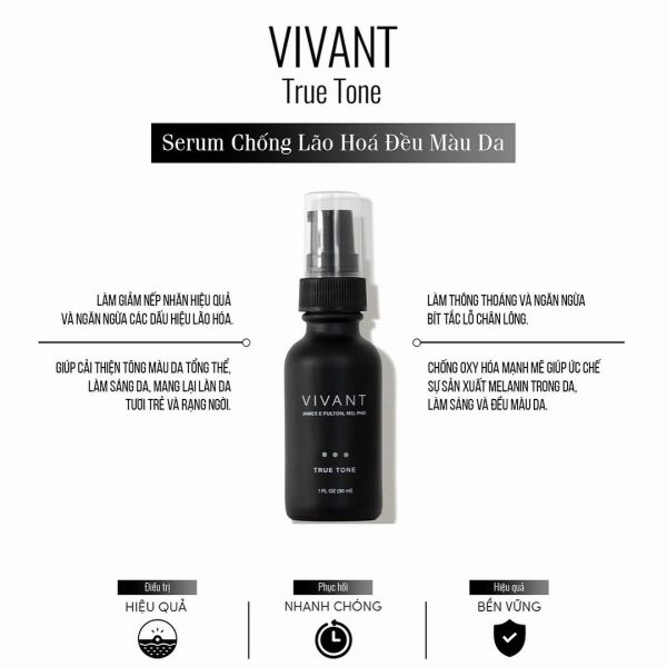 Tinh chất giảm nám, làm sáng da đều màu Vivant True Tone - Hình ảnh 4