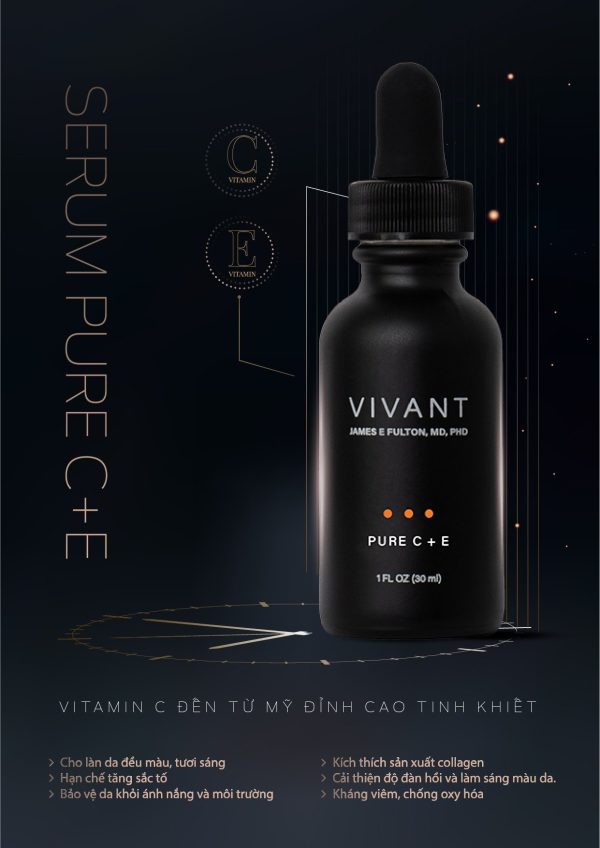 Tinh chất chống lão hóa, cải thiện làn da sáng khỏe Vivant Pure C + E serum  - Hình ảnh 4