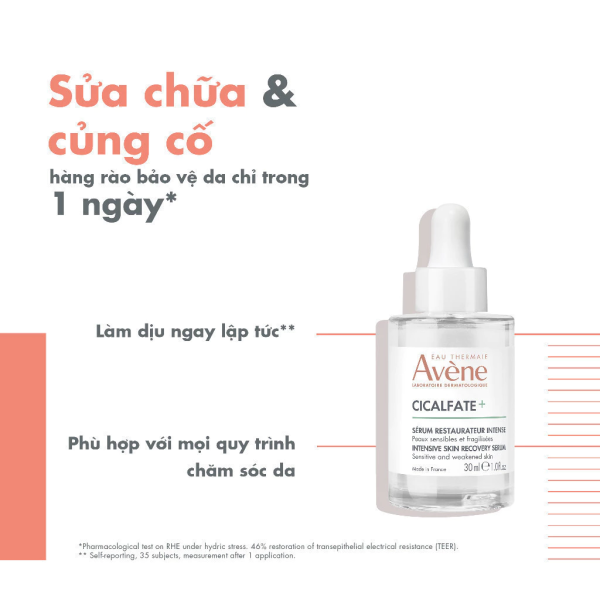 Tinh chất dưỡng ẩm, phục hồi da Avène Cicalfate+ Intensive Skin Recovery Serum - Hình ảnh 3