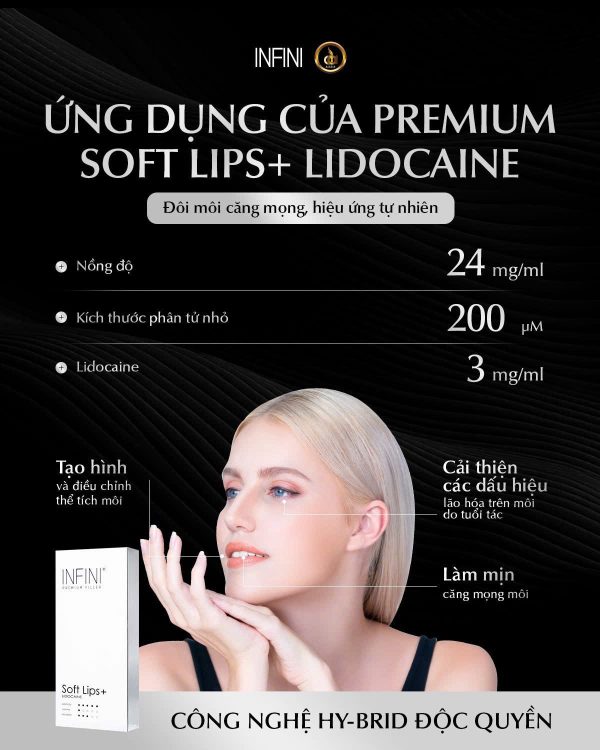 Tinh chất giảm nhăn, trẻ hóa đôi môi căng đầy Infini Premium Filler Soft Lips+ Lidocaine - Hình ảnh 2
