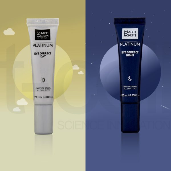 Bộ kem dưỡng giảm thâm bọng mắt, dùng ngày & đêm MartiDerm Platinum Eye Correct - Hình ảnh 5