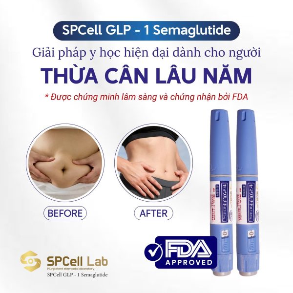 Bút cải thiện đường huyết, hỗ trợ giảm cân SPCell GLP-1 Semaglutide - Hình ảnh 4