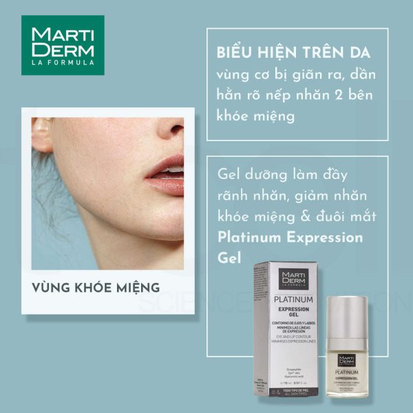 Gel dưỡng làm đầy rãnh nhăn đuôi mắt, khóe miệng và vùng trán MartiDerm Platinum Expression  - Hình ảnh 5