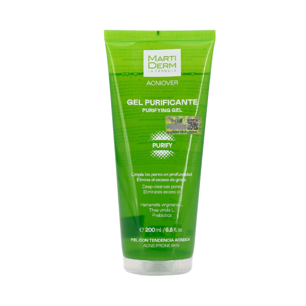 Gel rửa mặt sạch sâu, giảm dầu nhờn cho da mụn MartiDerm Acniover Purifying Gel