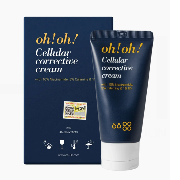 Kem dưỡng ẩm giảm dầu, phục hồi và làm sáng cho da mụn oh!oh! Cellular Corrective Cream