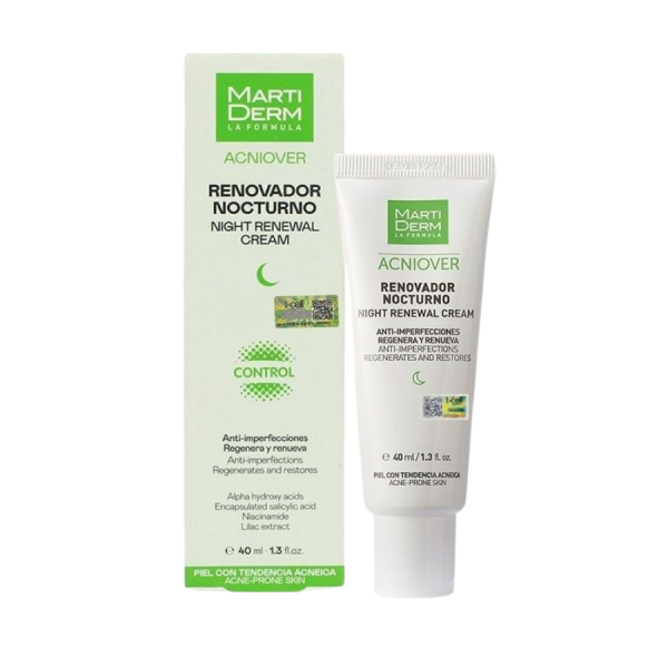 Kem dưỡng ban đêm tái tạo, giảm mụn MartiDerm Acniover Night Renewal Cream