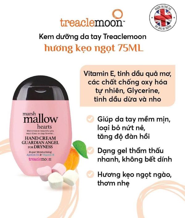 Kem dưỡng da tay mềm mịn, hương thơm dịu nhẹ Treaclemoon Handcream - Hình ảnh 4