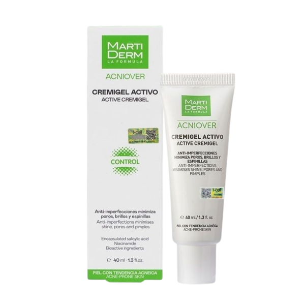 Kem dưỡng giảm nhờn, giảm viêm mụn MartiDerm Acniover Active Cremigel 