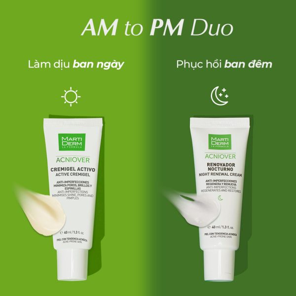 Kem dưỡng giảm nhờn, giảm viêm mụn MartiDerm Acniover Active Cremigel  - Hình ảnh 5