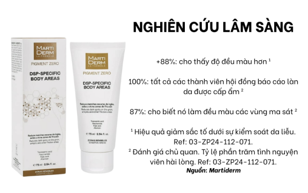 Kem dưỡng thể giảm thâm sạm, sáng mịn da MartiDerm DSP-Specific Body Areas - Hình ảnh 6