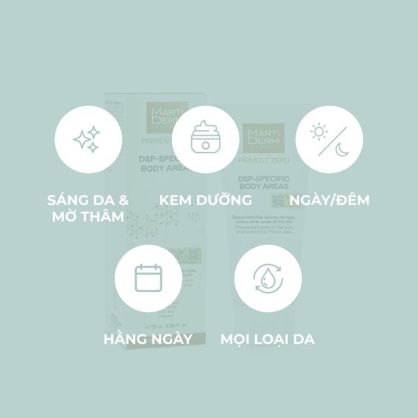 Kem dưỡng thể giảm thâm sạm, sáng mịn da MartiDerm DSP-Specific Body Areas - Hình ảnh 3