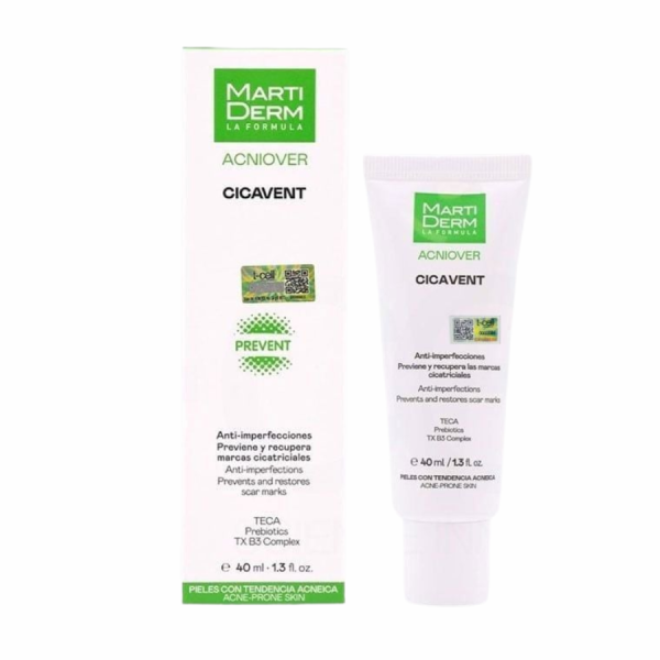 Kem dưỡng cân bằng vi sinh, giảm nhờn mụn viêm MartiDerm Acniover Cicavent