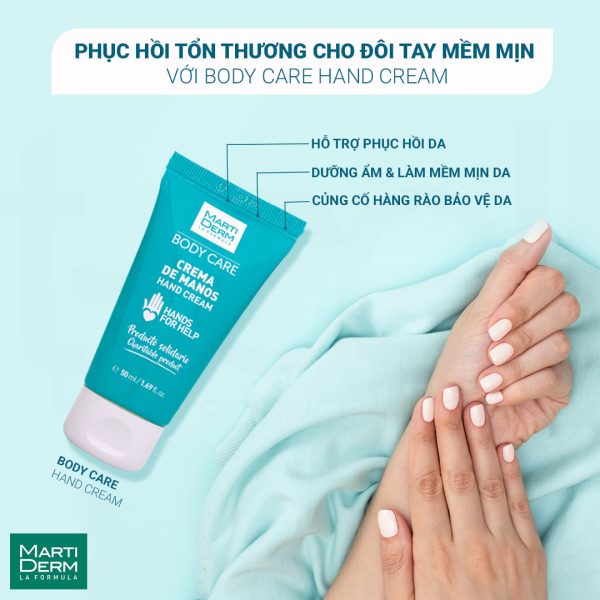 Kem dưỡng giảm nứt nẻ, lành tổn thương da tay Martiderm Body Care Hand Cream - Hình ảnh 3