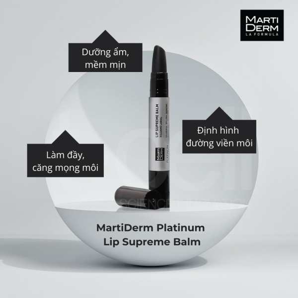 Son dưỡng môi căng mọng Martiderm Platinum Lip Supreme Balm - Hình ảnh 5