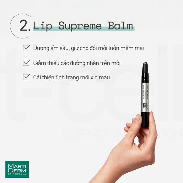 Son dưỡng môi căng mọng Martiderm Platinum Lip Supreme Balm - Hình ảnh 4