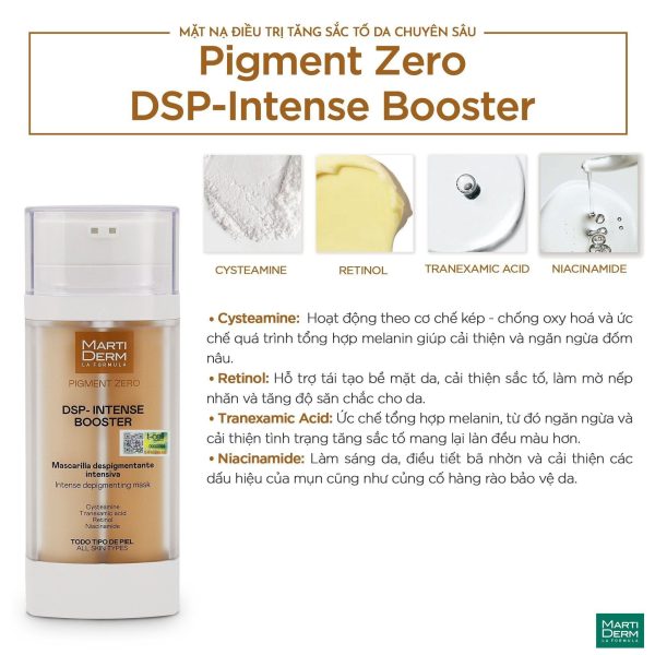 Mặt nạ điều trị sắc tố chuyên sâu, giảm nám sáng da MartiDerm DSP-Intense Booster - Hình ảnh 6