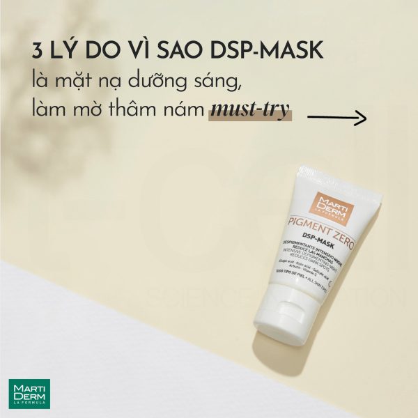 Mặt nạ tẩy tế bào chết, giảm đốm nâu và sáng da MartiDerm Pigment Zero DSP Mask - Hình ảnh 4
