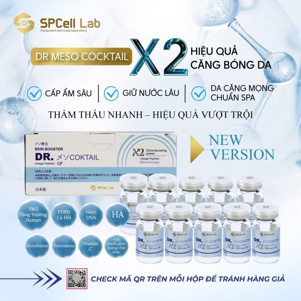 Tinh chất  trẻ hóa làn da căng mọng đầy sức sống SPCell Lab Dr.Cocktail X2 Glow Boosting Power