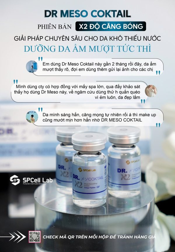 Tinh chất  trẻ hóa làn da căng mọng đầy sức sống SPCell Lab Dr.Cocktail X2 Glow Boosting Power - Hình ảnh 2