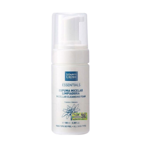 Sữa rửa mặt tạo bọt, cân bằng hệ vi sinh cho da MartiDerm Essentials Micellar Cleansing Foam