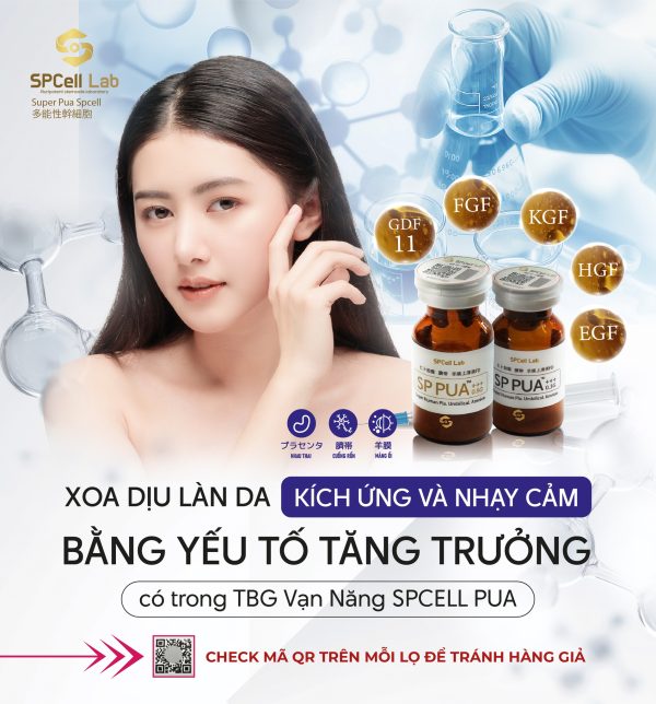 Tế bào gốc trẻ hóa làn da sáng mịn, cải thiện vóc dáng khỏe đẹp SPCell Lab PUA 0.5G - Hình ảnh 4