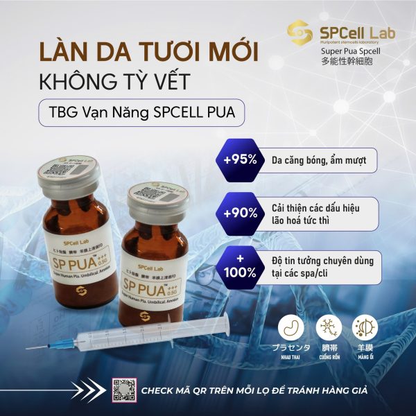 Tế bào gốc trẻ hóa làn da sáng mịn, cải thiện vóc dáng khỏe đẹp SPCell Lab PUA 0.5G - Hình ảnh 3