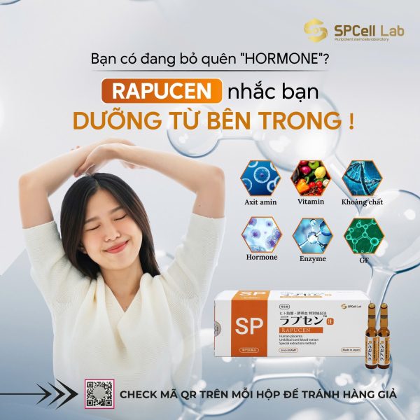 Tế bào gốc trẻ hóa từ bên trong, da sáng khỏe tươi tắn SPCell Lab RAPUCEN - Hình ảnh 2