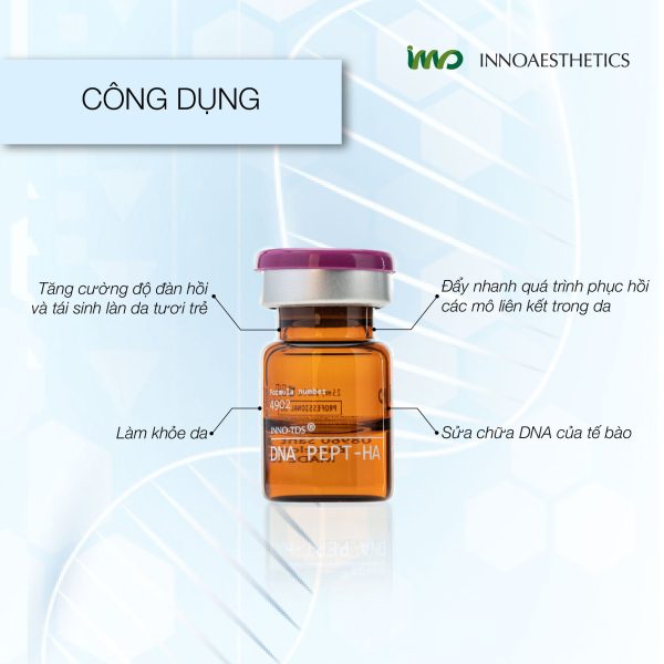 Tinh chất phục hồi, giảm đốm sắc tố và căng trẻ làn da Innoaesthetics DNA PEPT-HA - Hình ảnh 2
