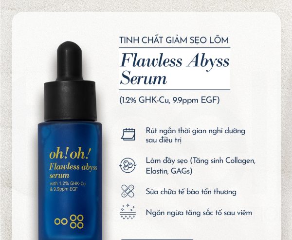 Tinh chất phục hồi lành thương, giảm sẹo và trẻ hóa da oh!oh! Flawless Abyss Serum - Hình ảnh 7
