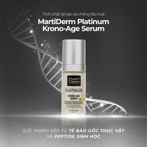  Tinh chất tái tạo trẻ hóa làn da căng mịn MartiDerm Platinum Krono-Age Serum - Hình ảnh 2