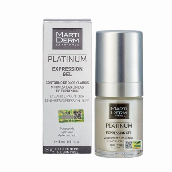 Gel dưỡng làm đầy rãnh nhăn đuôi mắt, khóe miệng và vùng trán MartiDerm Platinum Expression 