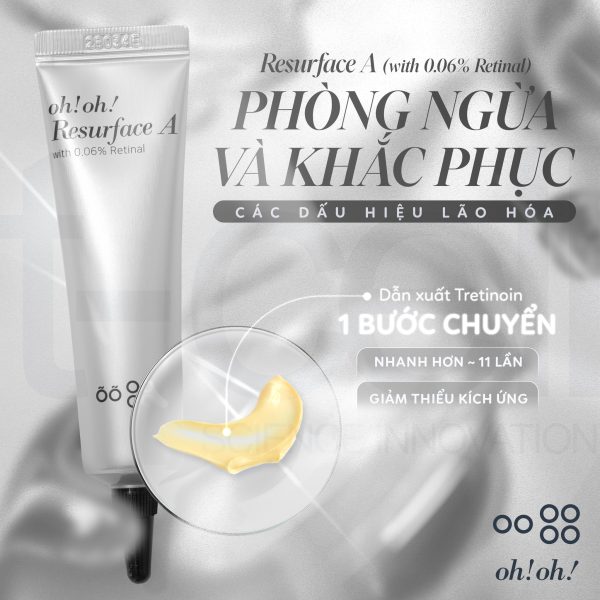 Kem dưỡng Retinal đột phá trẻ hóa mịn màng làn da oh!oh! Resurface A - Hình ảnh 2